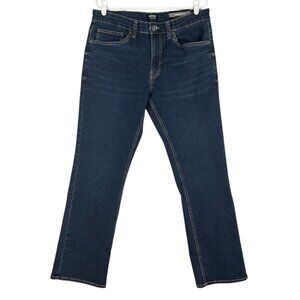 Buffalo David Bitton Men's Slim Boot King Jean 34x32 Dark Wash Stretch Denim NWT